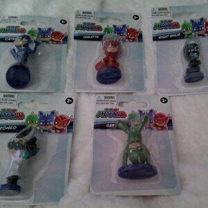 PJ mask Micro figures  Lot Of 5 New